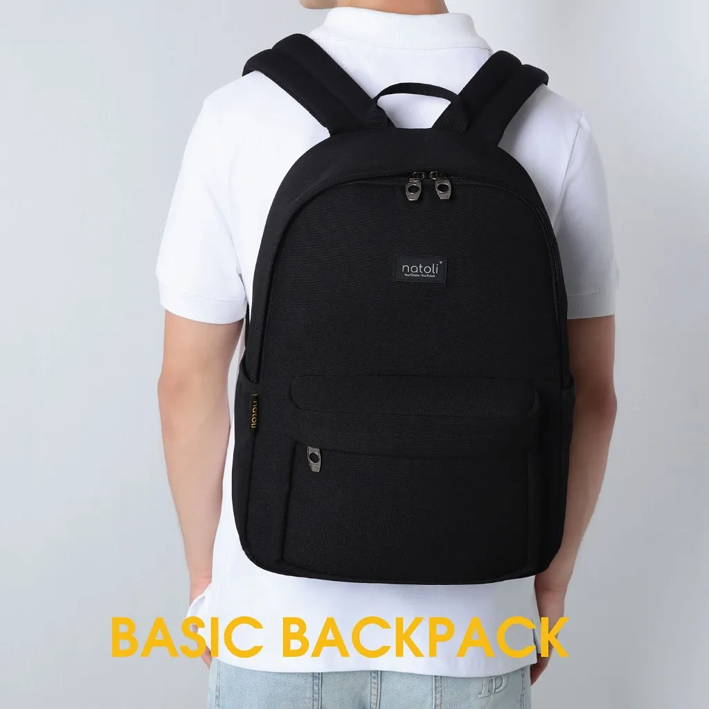 Ảnh Balo nam nữ đi học thương hiệu NATOLI nhiều ngăn chống nước tốt - Basic Backpack B2 3