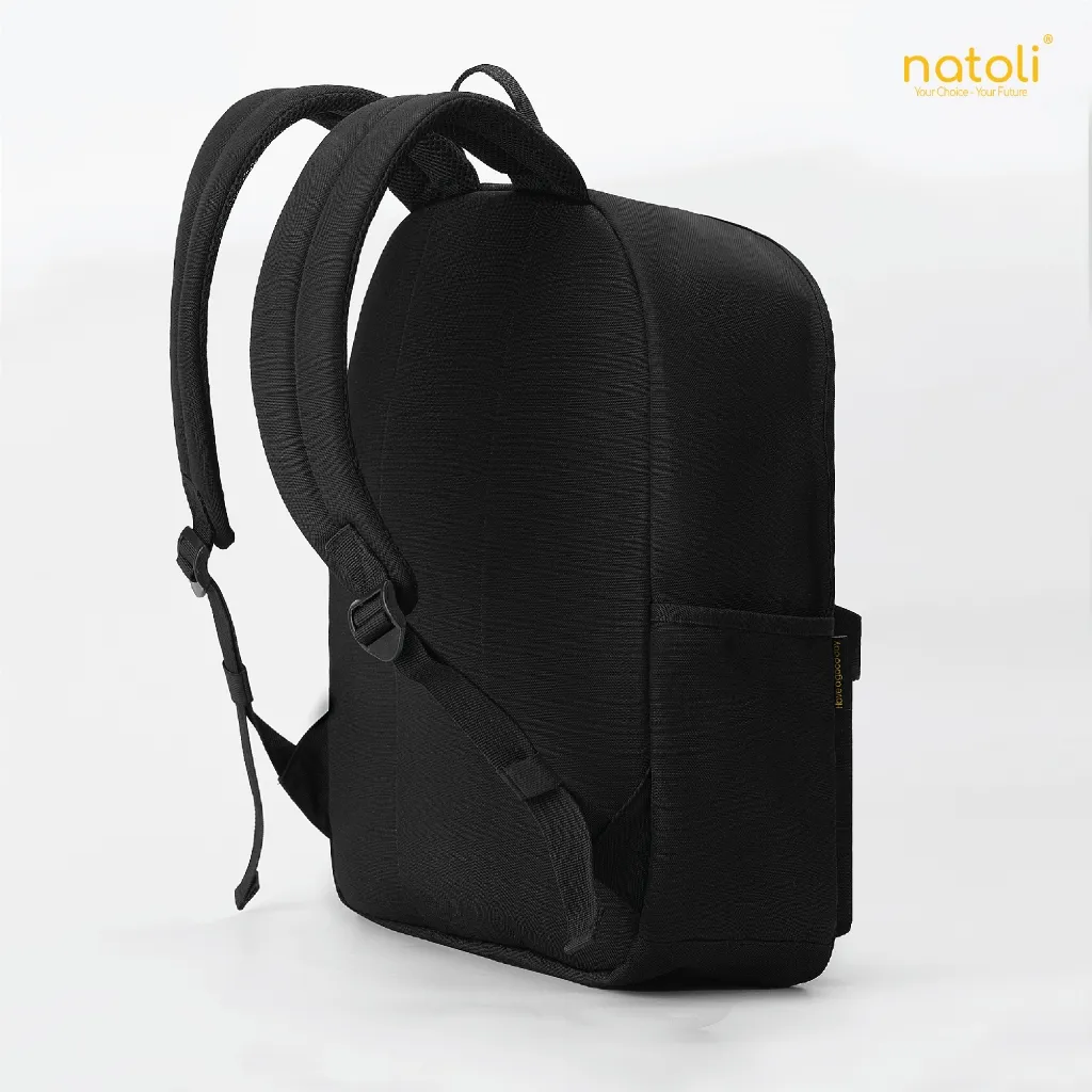Ảnh Balo nam nữ đi học thương hiệu NATOLI nhiều ngăn chống nước tốt - Basic Backpack B2 4