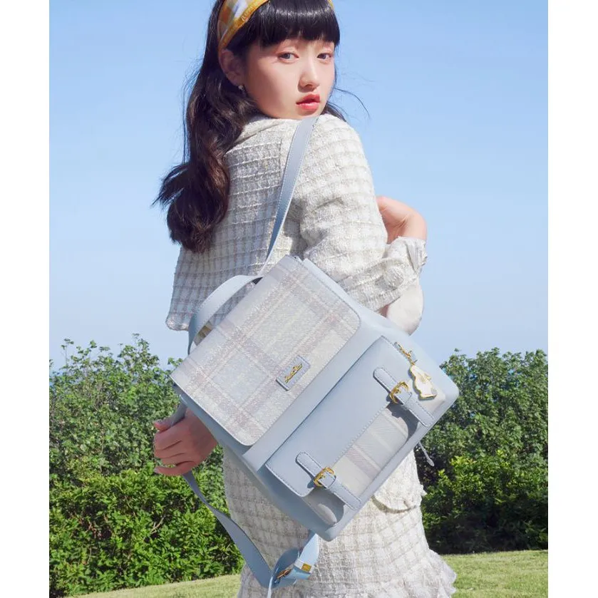 Ảnh Balo nữ đẹp Just Star thời trang cute dễ thương sang trọng xinh xắn 172686 Charm Treo Thỏ đi làm học đi chơi 2