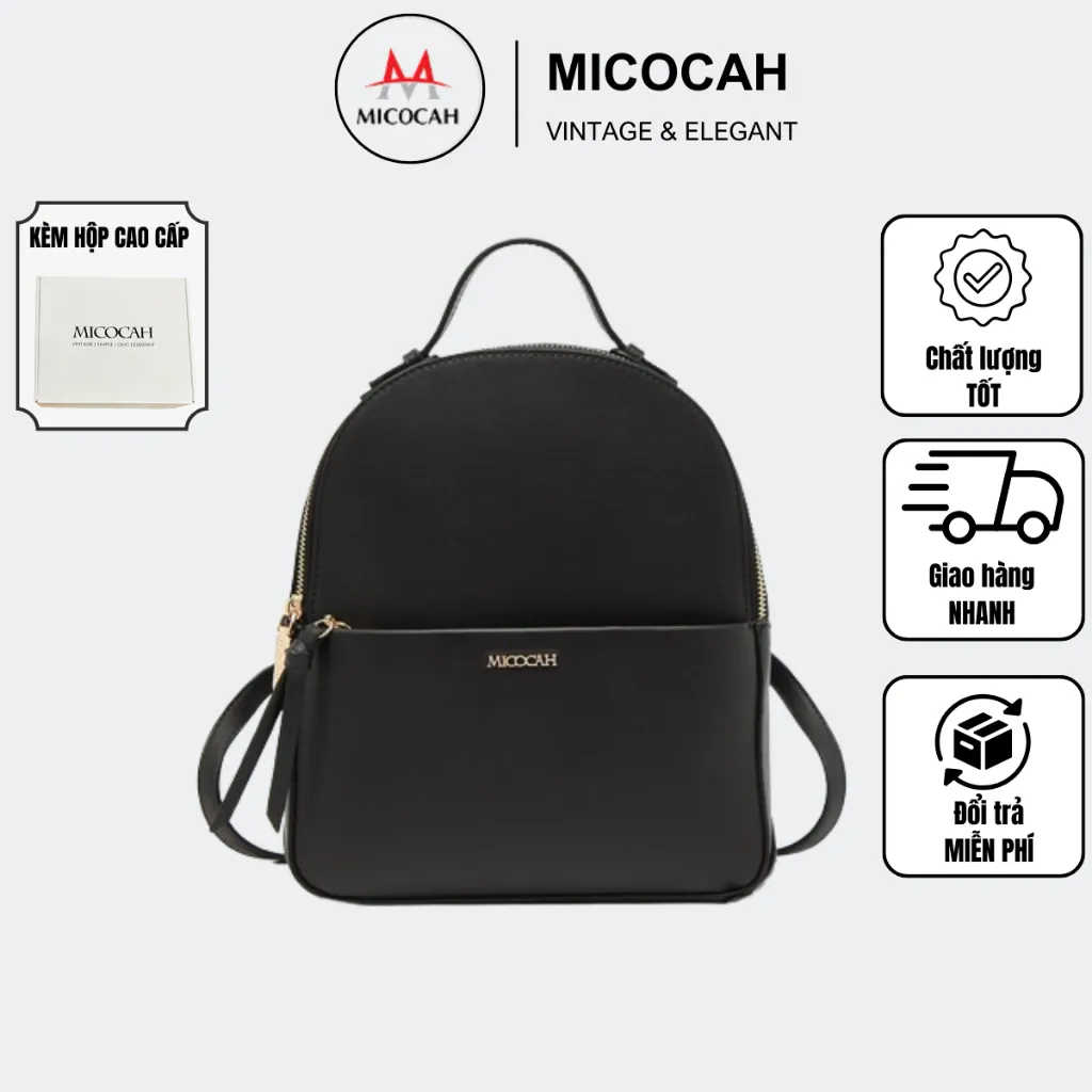 Ảnh Balo Nữ Mini Thời Trang MICOCAH Đi Học Đi Chơi Phong Cách Hàn Quốc Sang Chảnh MC19 (KÈM HỘP) 1