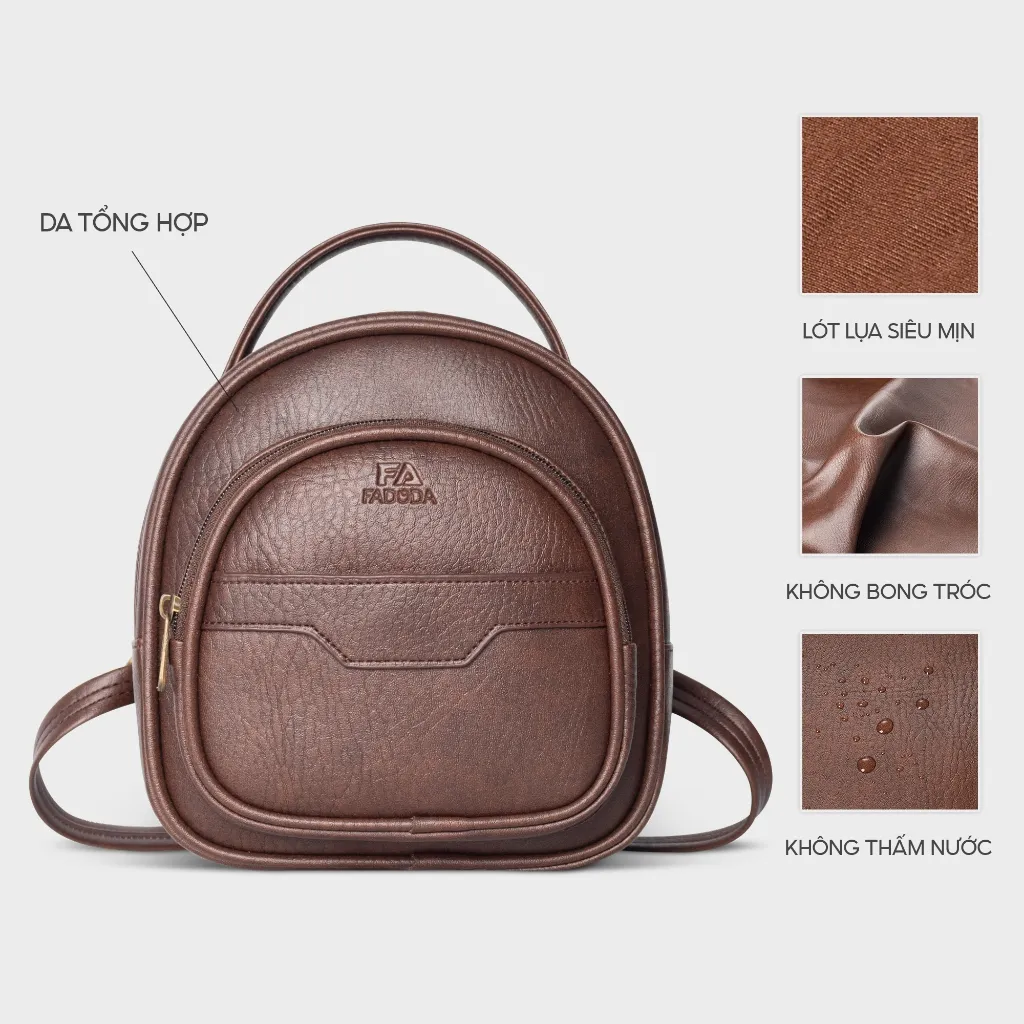 Ảnh Balo nữ mini thời trang dễ thương FADODA FBA14 3