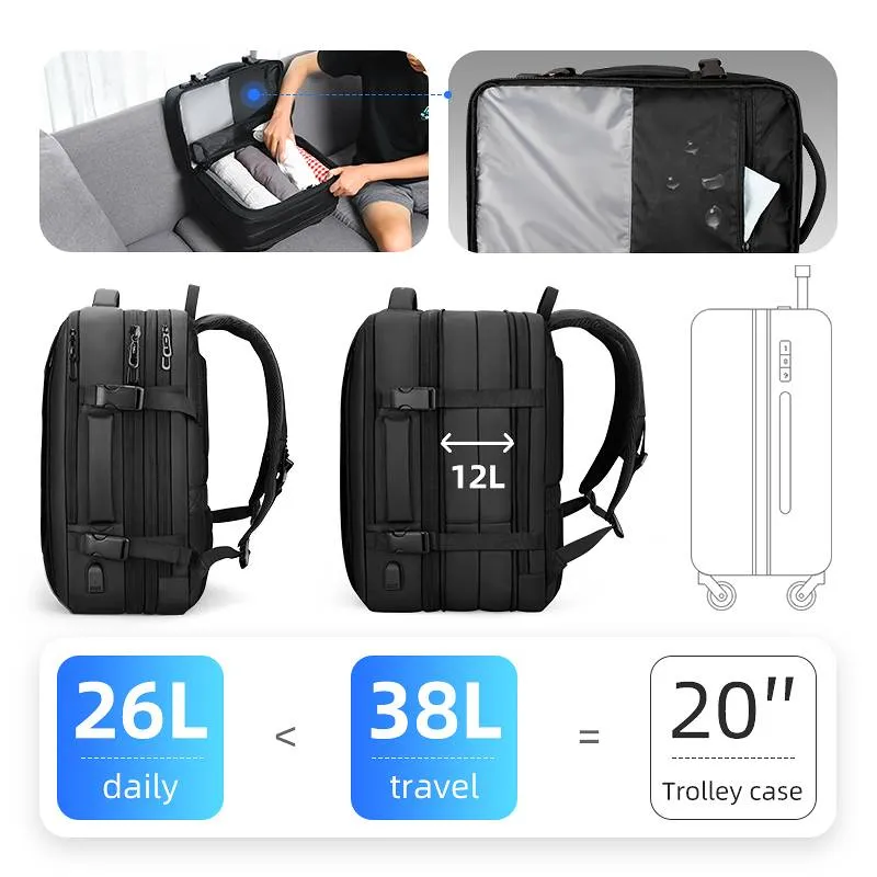 Ảnh Balo đựng laptop MARK RYDEN MR9299 sức chứa 17 inch có cổng sạc USB 2
