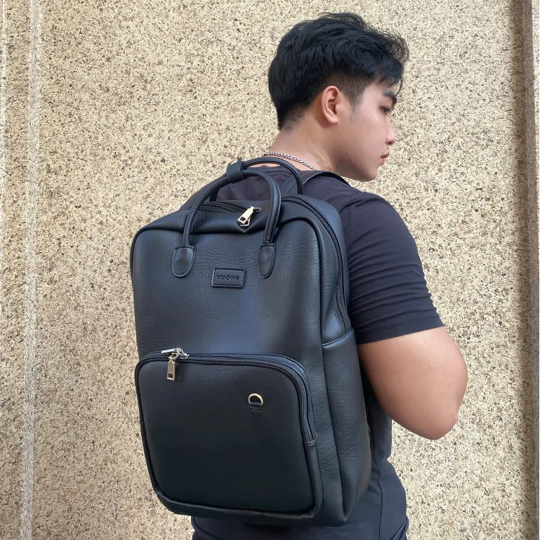 Ảnh Balo Vuông Shop®️ Iconic đi làm đi học để được mọi size laptop và tài liệu chất da đẹp 4