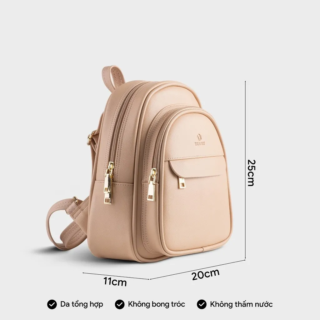 Ảnh Balo Yuumy (Thời trang nữ cỡ trung basic - Balo da Seasand YBA51) 3
