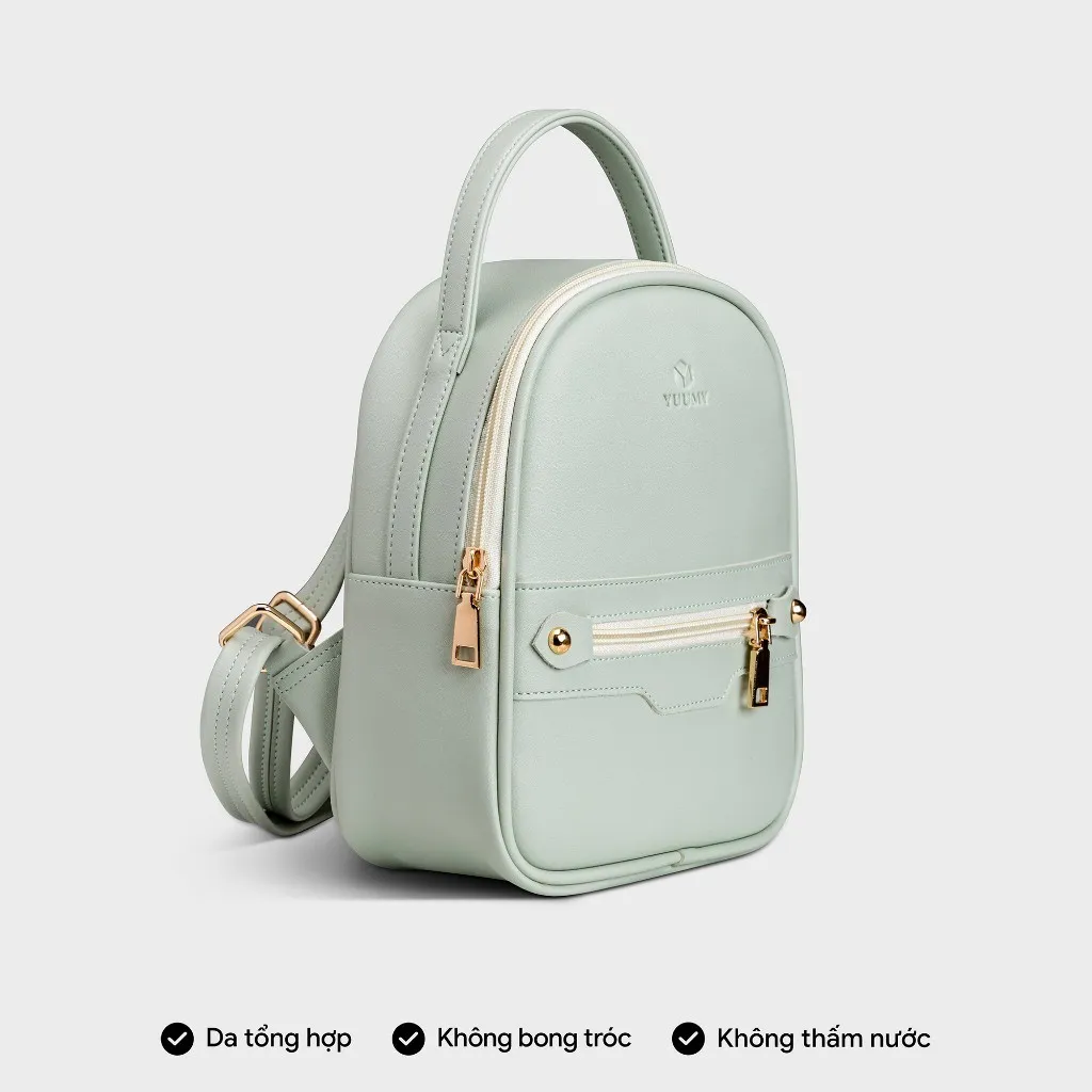 Ảnh Balo Yuumy (Thời trang nữ mini phối khóa - Balo da YBA25) 3