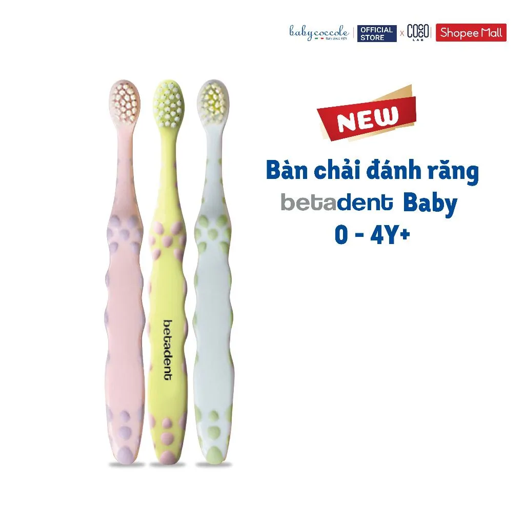 Ảnh Bàn chải đánh răng cho bé Betadent Baby 0-4 tuổi chăm sóc răng miệng chắc khỏe và trắng sáng 3