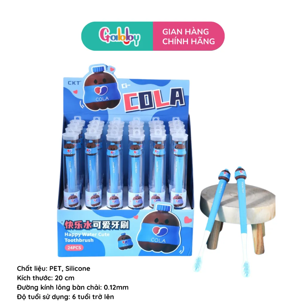 Ảnh Bàn Chải Đánh Răng Hình Thú Cho Bé Lông Mềm Mịn (Thỏ Hồng/ Mèo Tím/ Capybara, Ngộ Không/Sulley) 1