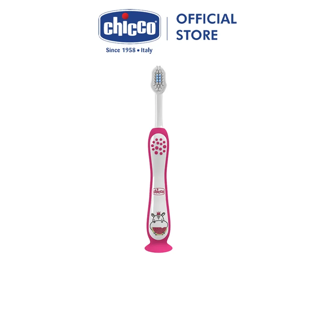 Ảnh Bàn chải đánh răng Hổ xanh/Hà mã hồng Chicco 3-6Y 1