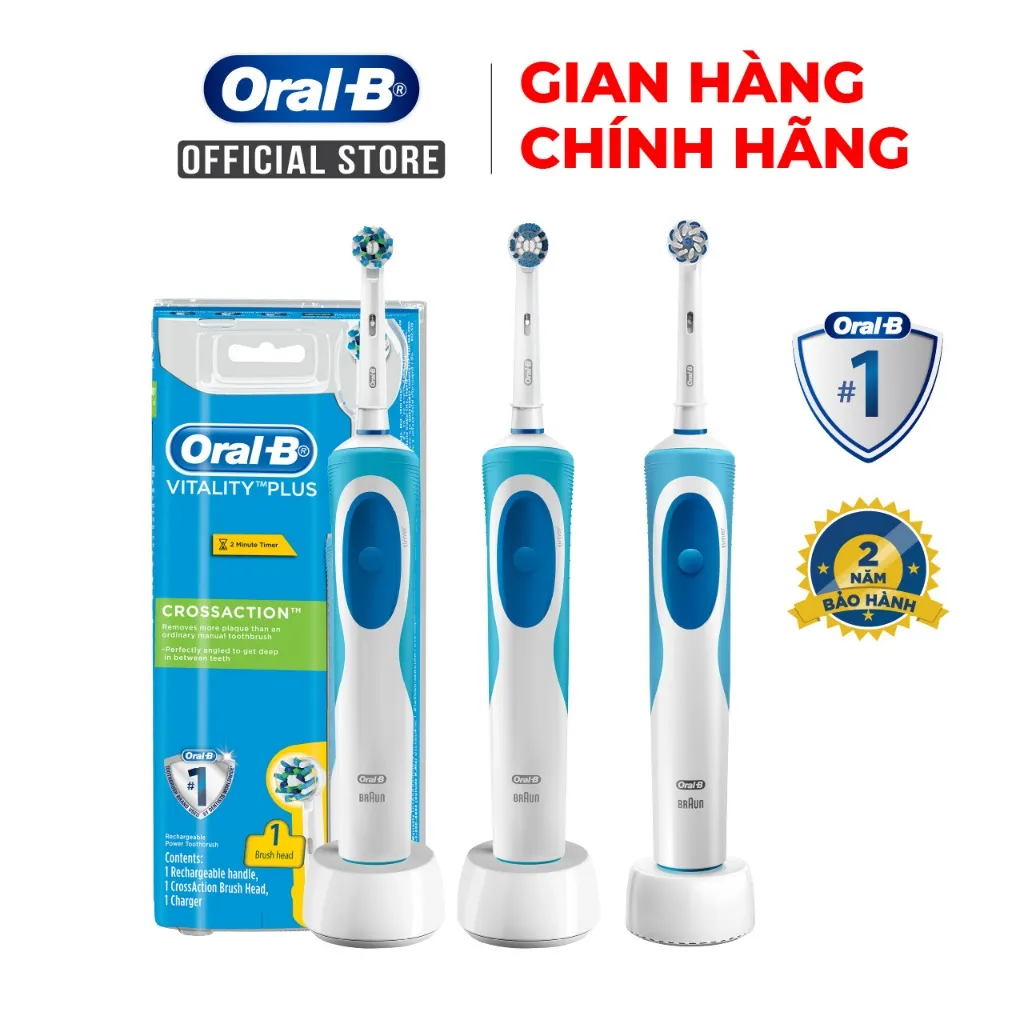 Ảnh Bàn chải đánh răng điện Oral-B Vitality,  Hàng chính hãng 100% Bảo hành 24 tháng 2