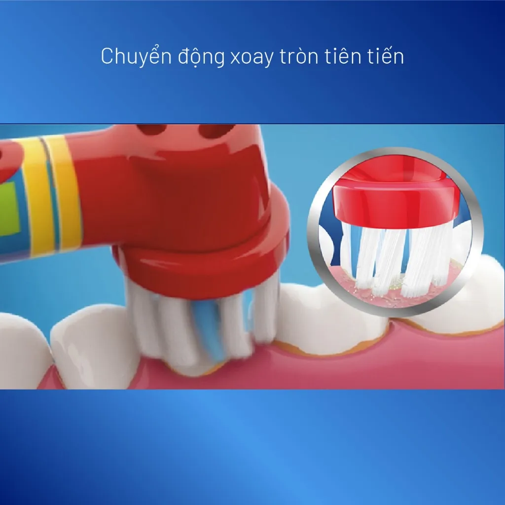 Ảnh Bàn chải đánh răng điện trẻ em Oral-B Vitality D12 Disney Cars- Hàng chính hãng bảo hành 24 tháng 3