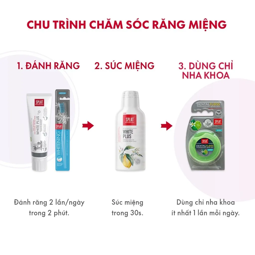 Ảnh Bàn Chải Đánh Răng SPLAT Whitening Lông Chải Cao Su, Đầu Tròn Làm Trắng Răng Loại Bỏ Mảng Bám Hiệu Quả - Màu Hồng 4
