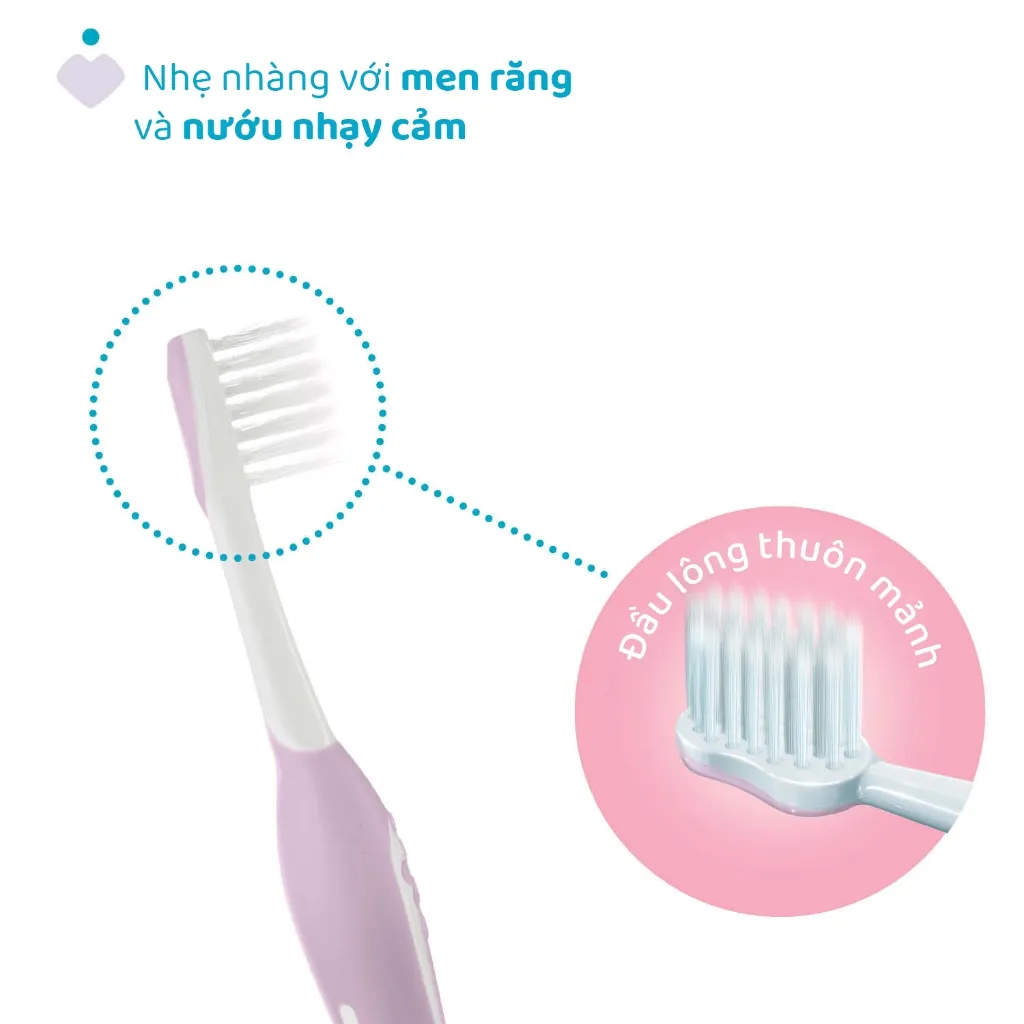 Ảnh Bàn chải đánh răng Tím hồng/Xanh biển Chicco 6-36M 4