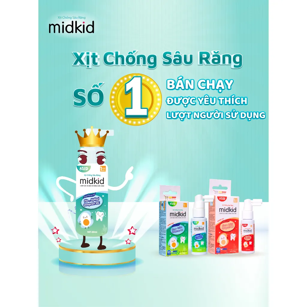Ảnh Bàn chải đánh răng chữ U thương hiệu Midkid cho bé từ 1 tuổi, chải xoay 180 độ 2