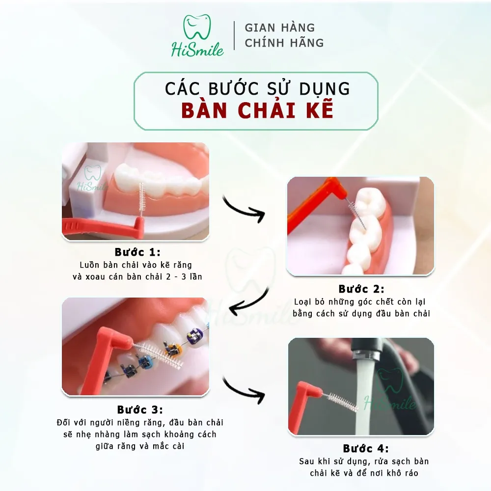 Ảnh Bàn chải kẽ răng Asahi dạng chữ L hàng chính hãng Okamura 1