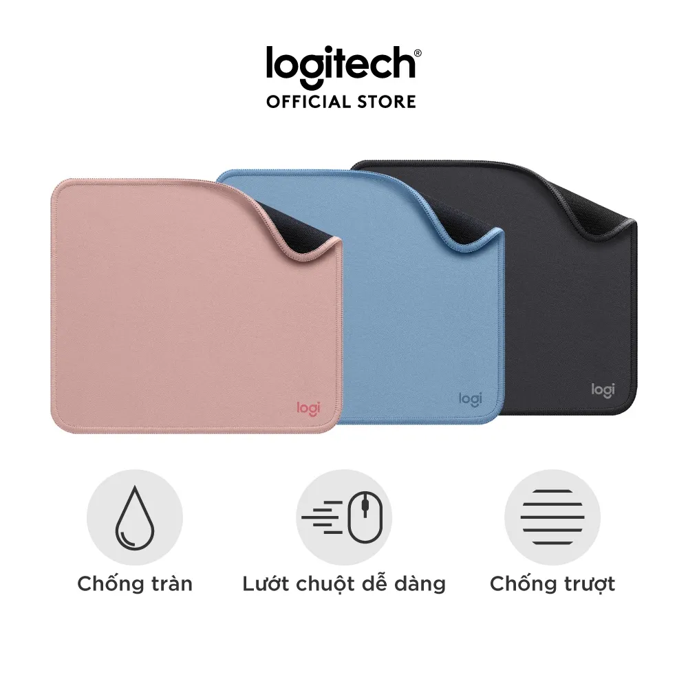 Ảnh Bàn di chuột Logitech Mouse Pad Studio Series - Đế chống trượt, lướt dễ dàng, chống đổ tràn 2