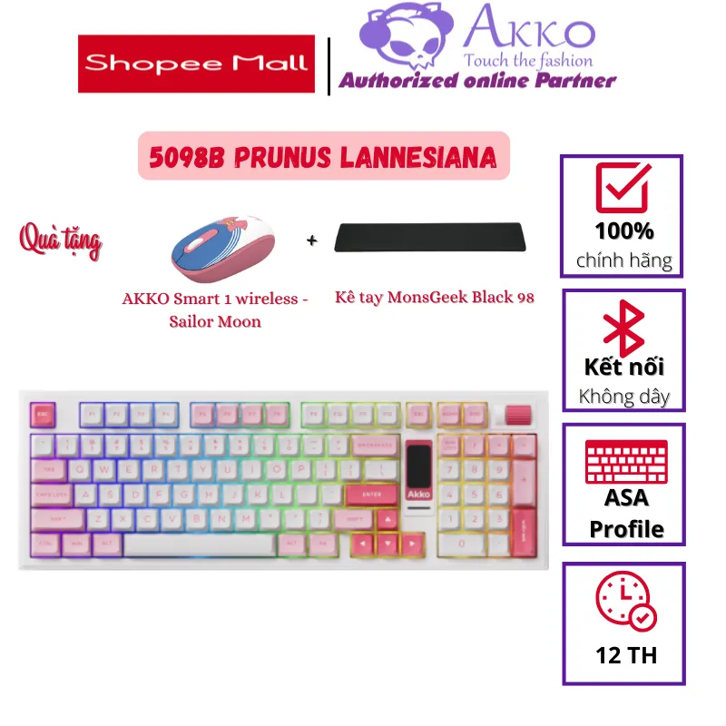 Ảnh Bàn phím AKKO 5098B Prunus Lannesiana (RGB / Hotswap / Akko V3 Piano Pro) 1