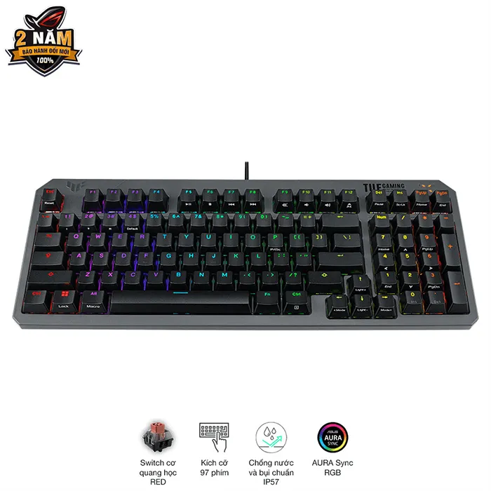 Ảnh Bàn phím ASUS TUF Gaming K3 Gen II Red Switch - 90MP0390-BKUA01 2