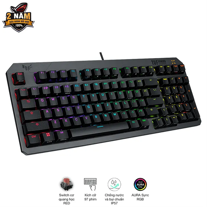 Ảnh Bàn phím ASUS TUF Gaming K3 Gen II Red Switch - 90MP0390-BKUA01 3