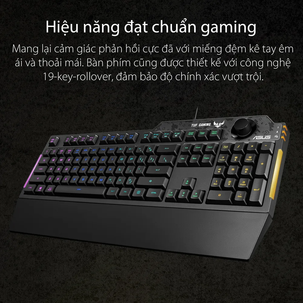 Ảnh Bàn Phím Chơi Game Asus TUF Gaming K1 Chống Nước Tràn RGB - Hàng Chính Hãng 3