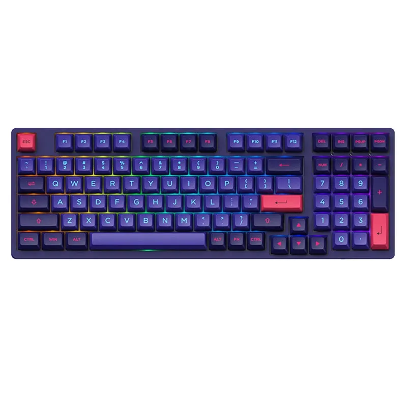 Ảnh Bàn phím cơ AKKO 3098 NEON ( USB Type c/ Led Rainbow/ ASA Profile) 1