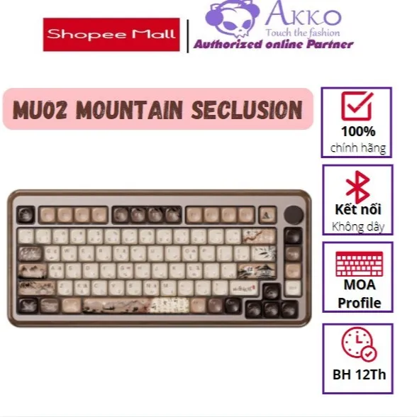 Ảnh Bàn phím cơ Akko MU02 Mountain / Autumn Seclusion (Hot-Swap/Multi mode) 1