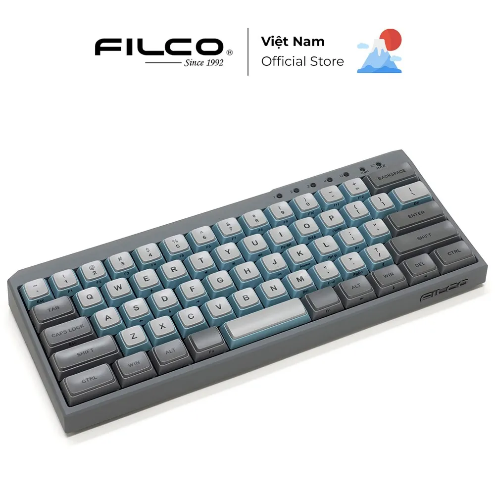 Ảnh Bàn phím cơ Bluetooth Filco Minila-R Convertible Sky Gray - Hàng Chính Hãng 2