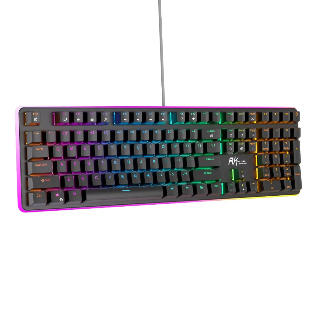 Ảnh Bàn phím cơ có dây có đèn nền Royal Kludge Rk918 Full RGB Gateron / Cherry / Outemu Switch Rk918 4