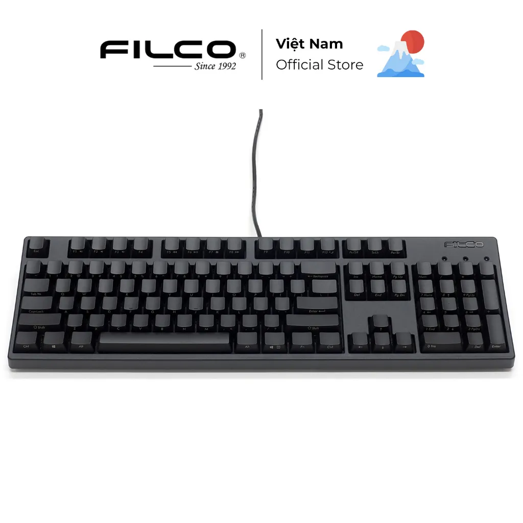 Ảnh Bàn phím cơ Filco Majestouch 3 Ninja Fullsize - Hàng Chính Hãng 1