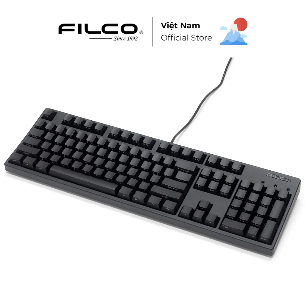 Ảnh Bàn phím cơ Filco Majestouch 3 Ninja Fullsize - Hàng Chính Hãng 2