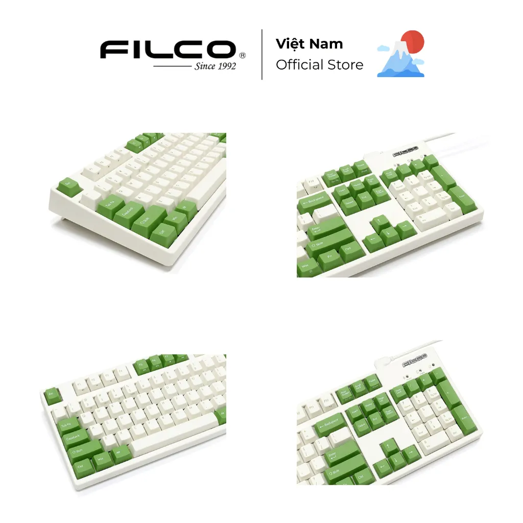 Ảnh Bàn phím cơ Filco Majestouch Convertible 3X Matcha - Fullsize - Hàng Chính Hãng 4