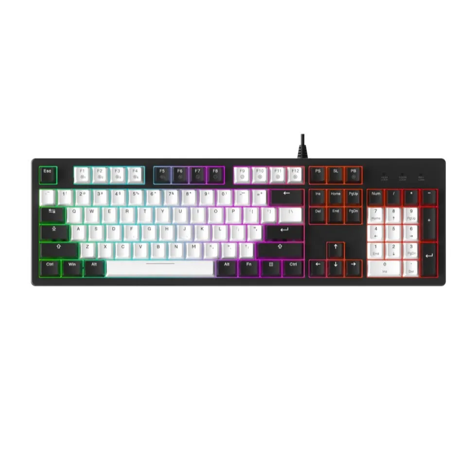 Ảnh Bàn phím cơ Gaming DAREU EK104 Grey Black 104KEY MULTI LED 4