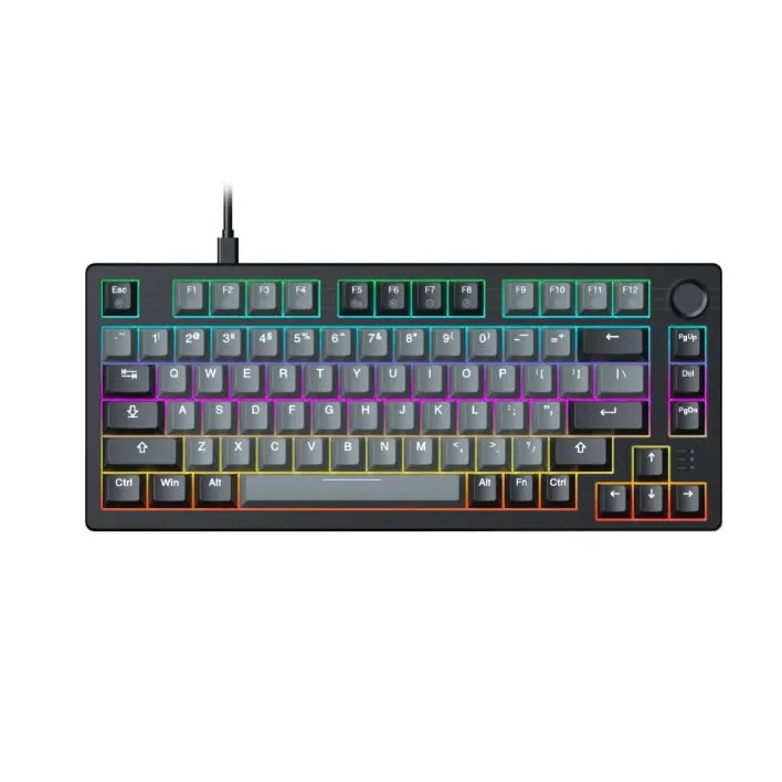 Ảnh Bàn phím cơ Gaming DAREU EK75 Grey Black (Multi-Led, PBT Double Shot OEM profile) 1