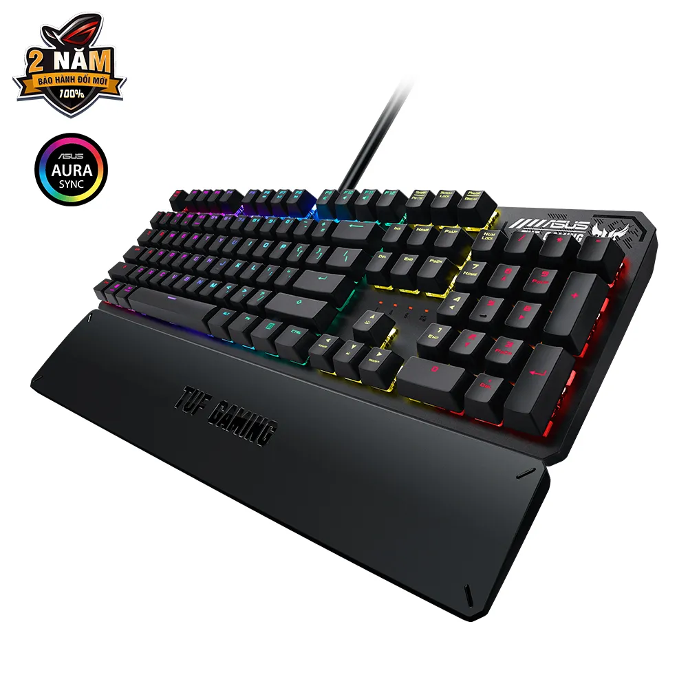 Ảnh Bàn phím cơ gaming TUF GAMING K3, an-ti ghosting 100%, N-key rollover, Aura Sync 4