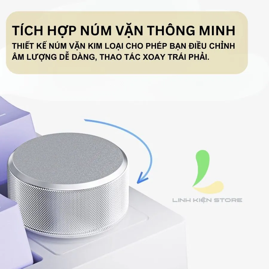Ảnh Bàn Phím Cơ Không Dây Và Có Dây HOSAN AJAZZ AK820 / AK820 Pro / AK820 AS Có Nút Vặn Tiện Lợi 2