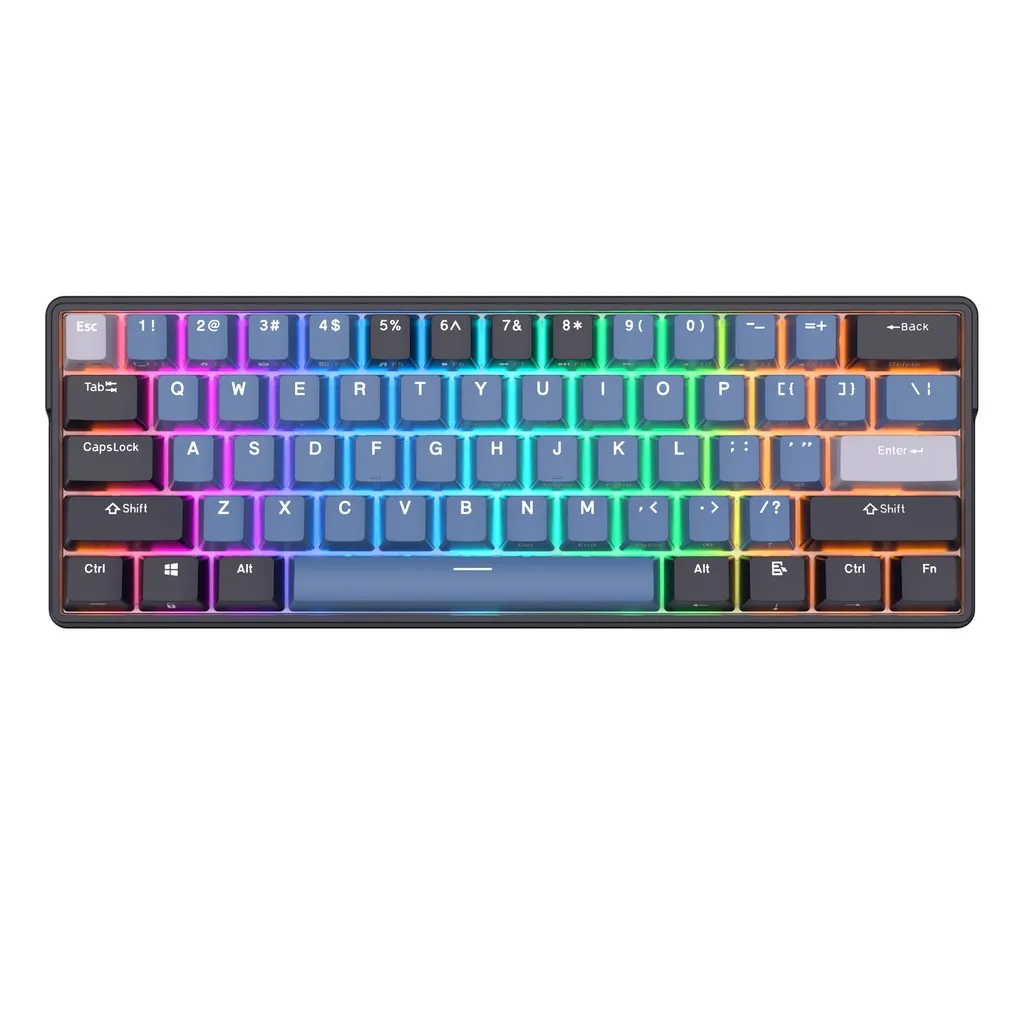 Ảnh Bàn phím cơ ROYAL KLUDGE Rk61Plus 2.4G Kh Ng D Y bluetooth 3.0 V Usb C Ba Ch có đèn nền Rgb 2