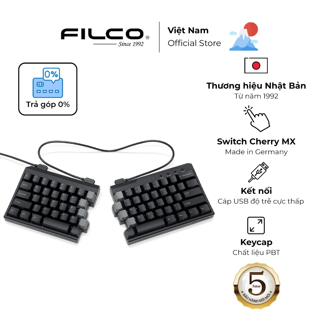 Ảnh Bàn phím cơ tách đôi Filco Majestouch Xacro M10SP - Hàng chính hãng 1