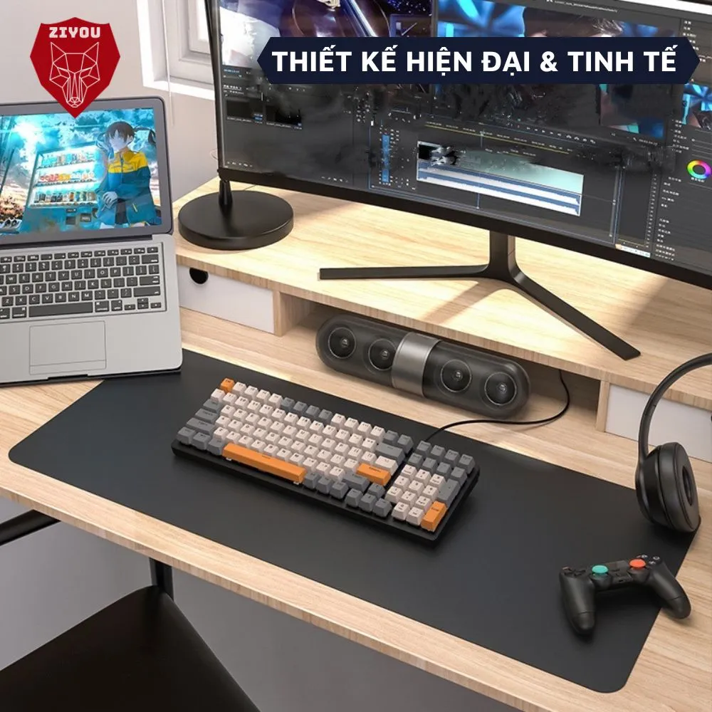 Ảnh Bàn Phím CƠ ZIYOU K3 Luxury Cao Cấp, Phím Gõ Êm Sử Dụng Trục Cơ Red Switch, Led 16,5 Triệu Màu 10 Chế Độ, Bảo Hành 12t 2