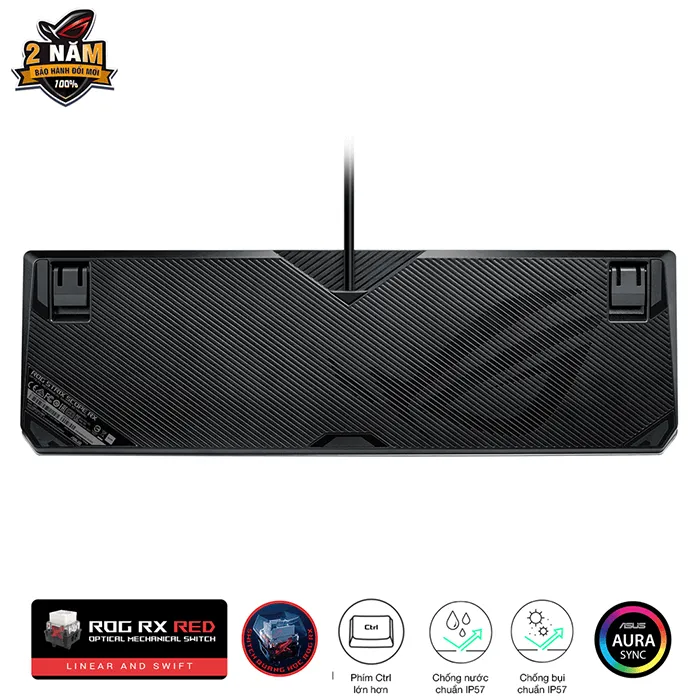 Ảnh Bàn phím Gaming Quang Cơ Asus ROG Strix Scope RX RED Switch Wired - 90MP0240-BKUA00 4