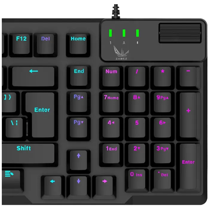 Ảnh Bàn Phím Gaming Zadez G-850K Gen 2, Switch Quang, LED RGB, Full Size, Gõ Êm, Bền Bỉ, Thiết Kế Game Thủ 4