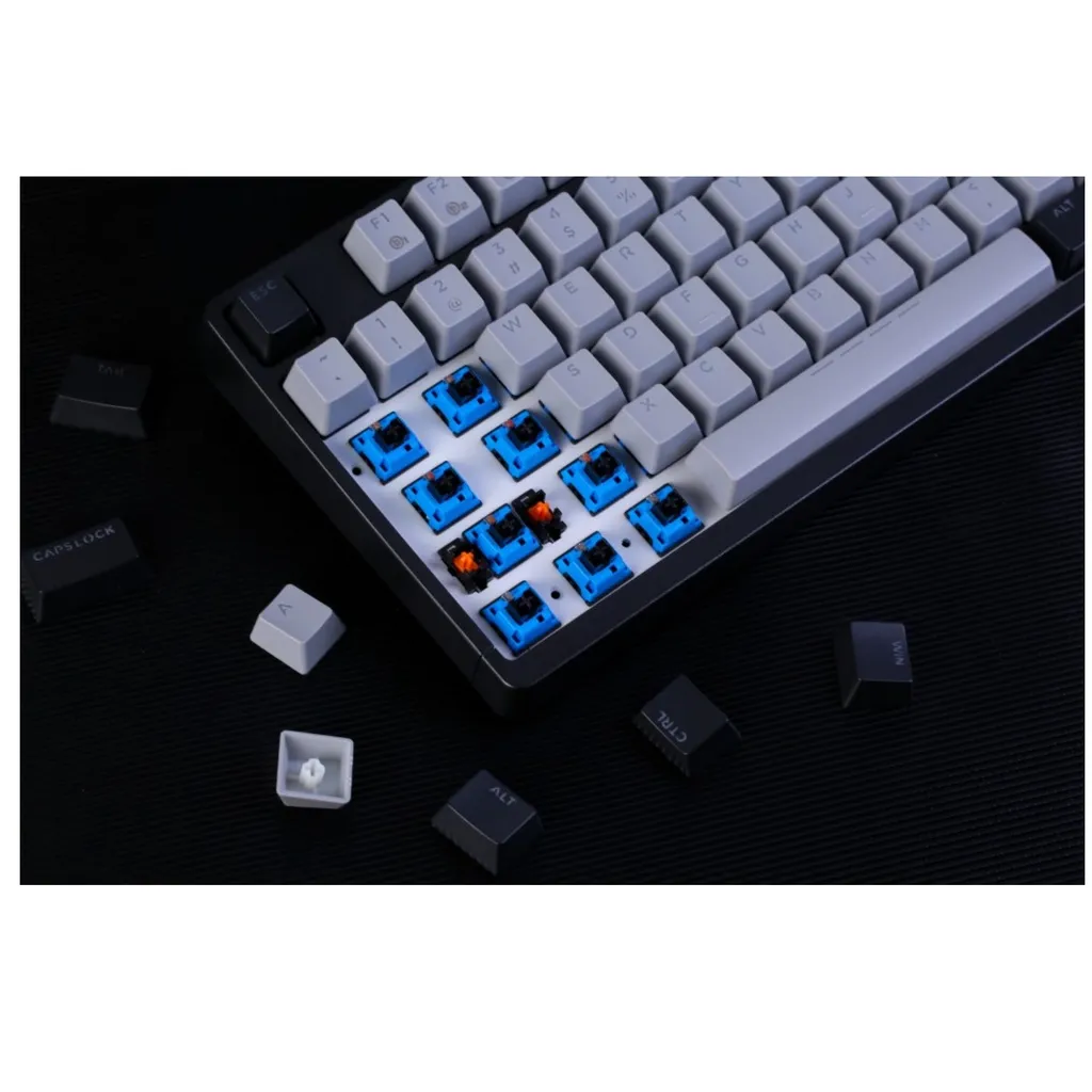 Ảnh Bàn phím quang cơ DAREU EK1280X BLACK-GREY (WATERPROOF, Optical switch, MULTI LED) 2