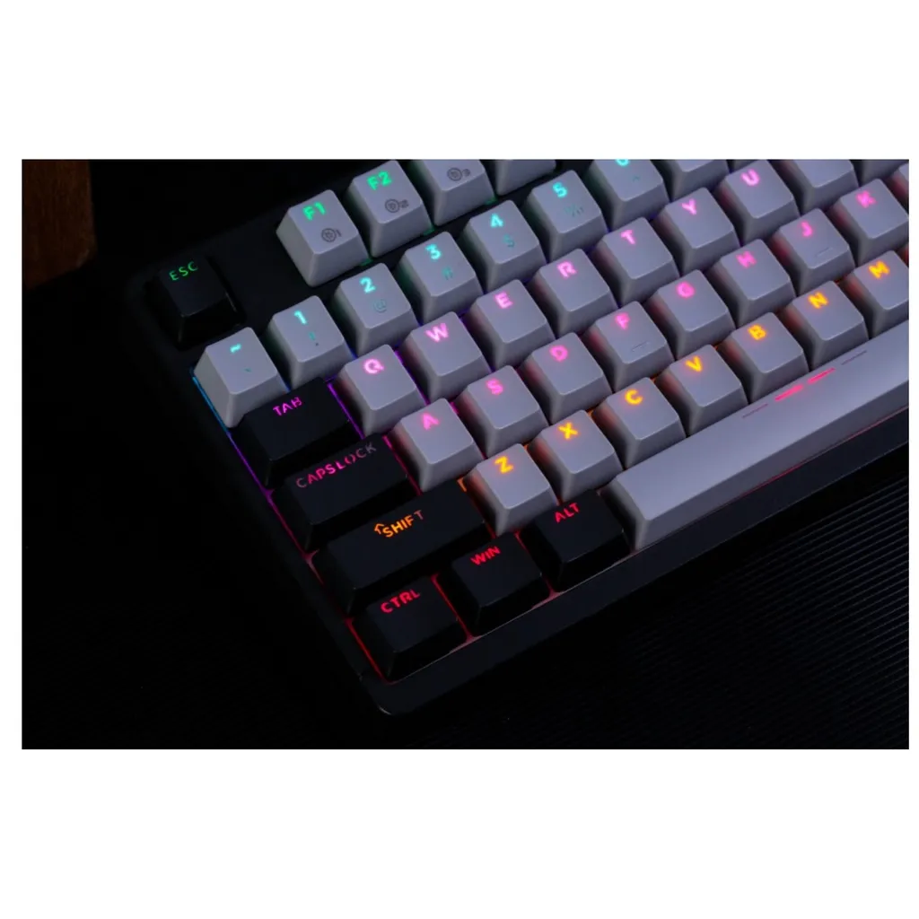 Ảnh Bàn phím quang cơ DAREU EK1280X BLACK-GREY (WATERPROOF, Optical switch, MULTI LED) 4