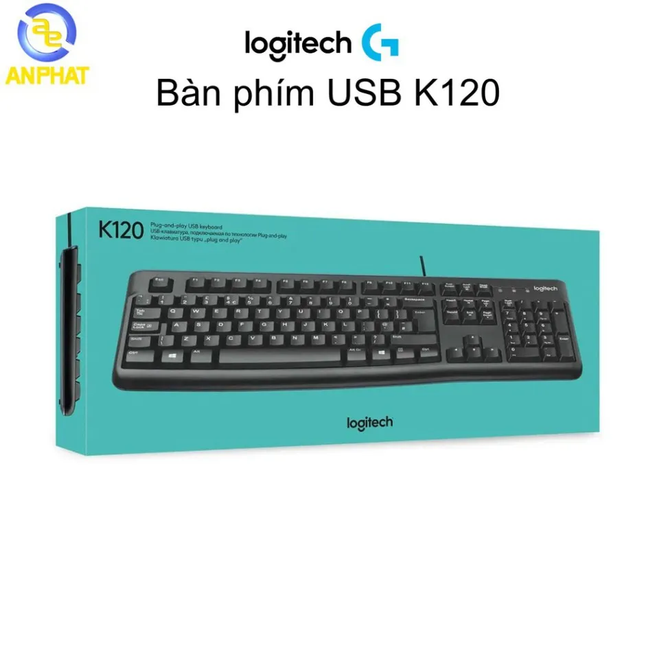 Ảnh Bàn phím USB Logitech K120 (Đen) - Bảo hành 36 tháng 1
