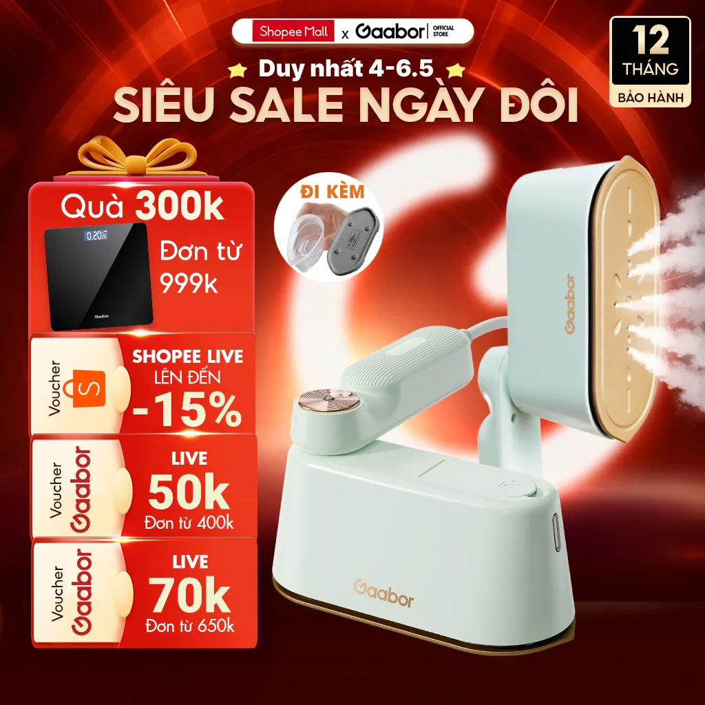 Đánh Giá Bàn Ủi Hơi Nước Cầm Tay Gaabor HM-M01A 2in1 - Phẳng Phiu Tức Thì!