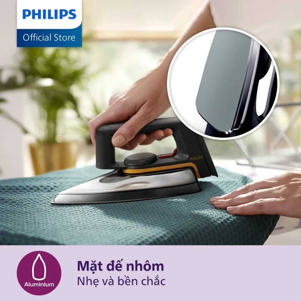 Ảnh Bàn ủi khô PHILIPS HD1172 /01 1000W - Hàng chính hãng 4