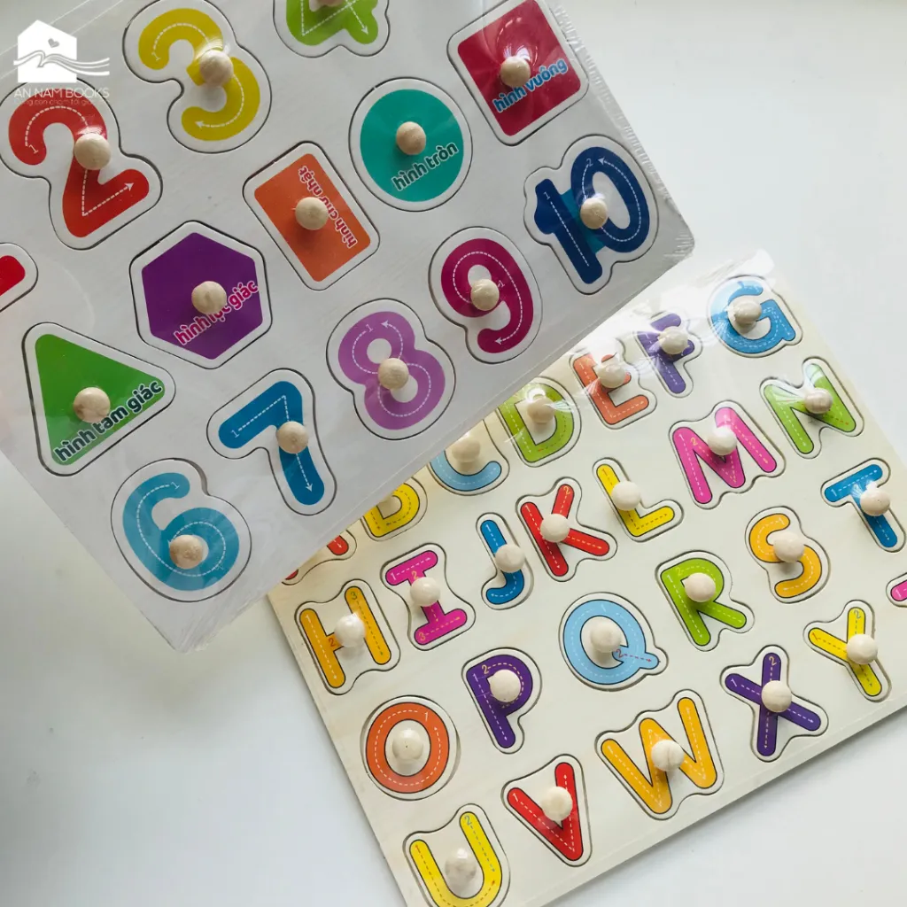 Ảnh Bảng ghép hình núm gỗ nhiều chủ đề giúp bé phát triển tư duy và làm quen với thế giới xung quanh 3