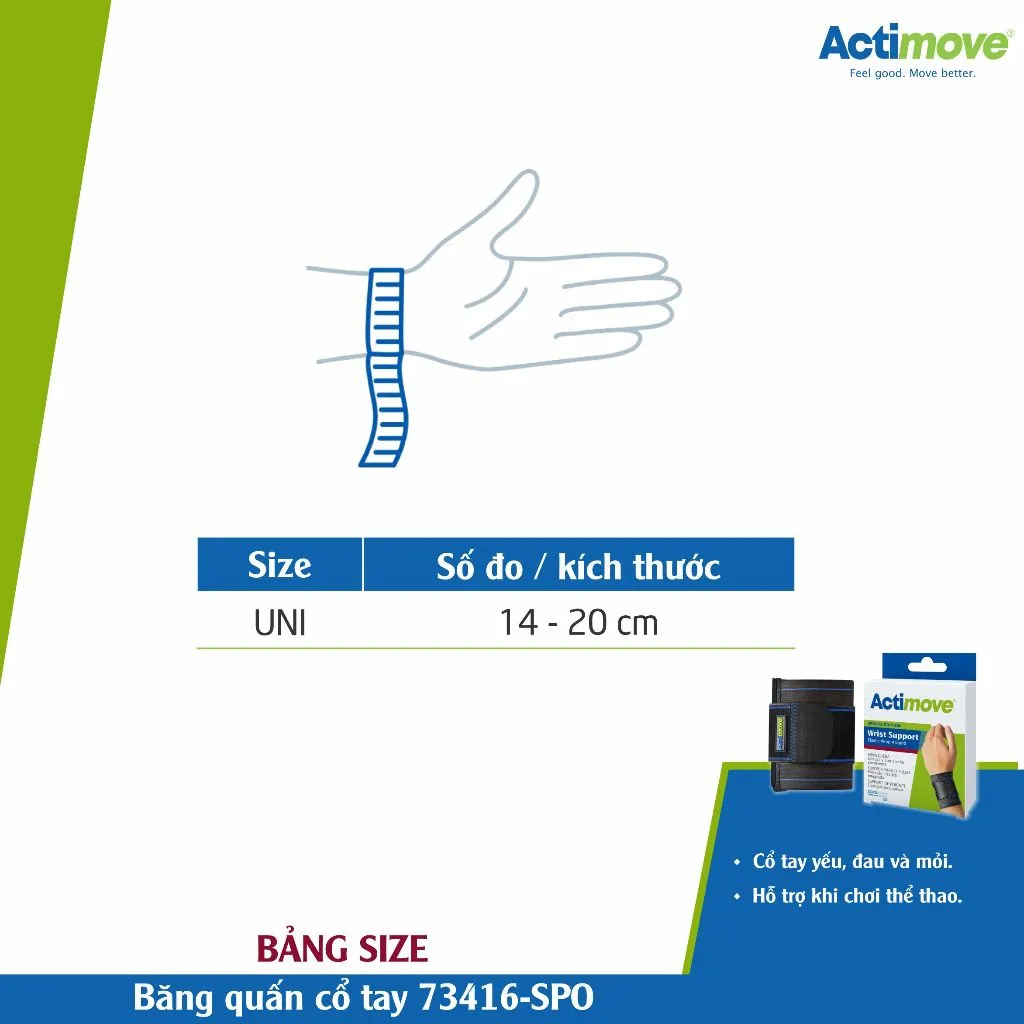 Ảnh Băng quấn cổ tay 73416-SPO Actimove Wrist Support 1