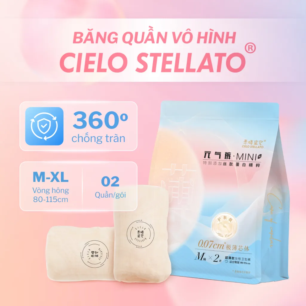 Review Băng Quần Vô Hình Cielo Stellato: Siêu Mỏng, Chống Tràn 360, Thoải Mái Tối Đa