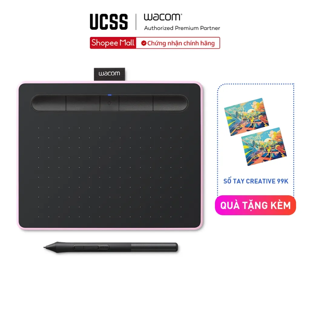 Ảnh Bảng Vẽ Điện Tử Wacom Intuos S Bluetooth CTL-4100WL 1