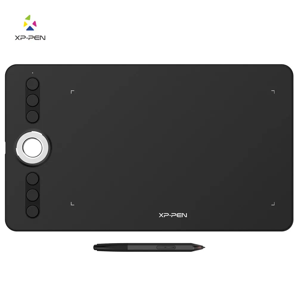 Ảnh Bảng Vẽ Điện Tử XP-Pen Deco 02 6x10 inch 8192 Lực Nhấn, Vòng Xoay Dial Bạc (Tặng Găng Tay Họa Sĩ) 1