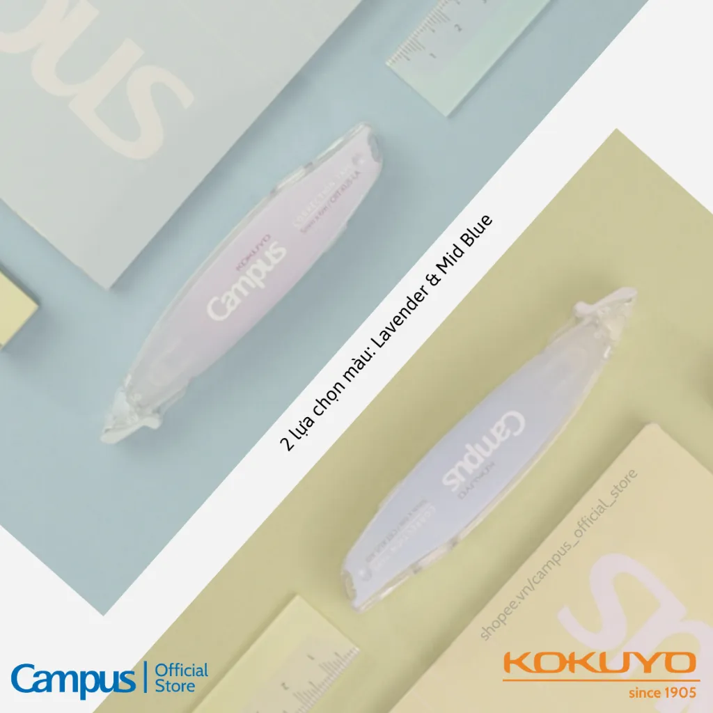Ảnh Băng Xoá Kéo Nhỏ Gọn Kusumi 5mmx6m Đầu Thép Không Gỉ & Refill Made In Japan Chính Hãng Campus 4
